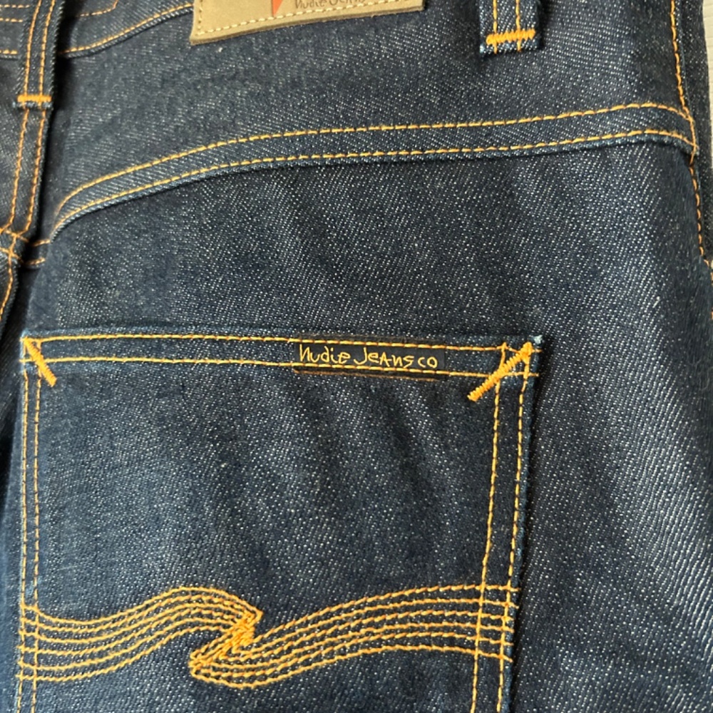 Nudie Jeans Grim Tim Dry Selvage Denim Organic Cotton W33 L32 NWOT - Picture 12 of 16